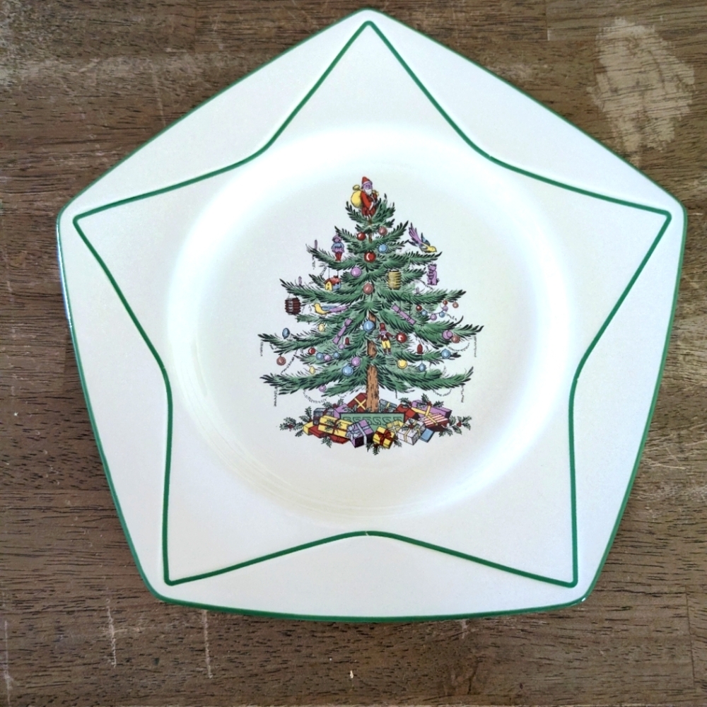 Vintage Spode star plate